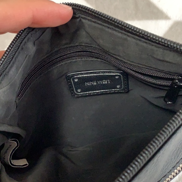 Nine West Mini Black Faux Leather Crossbody Bag - Picture 3 of 4